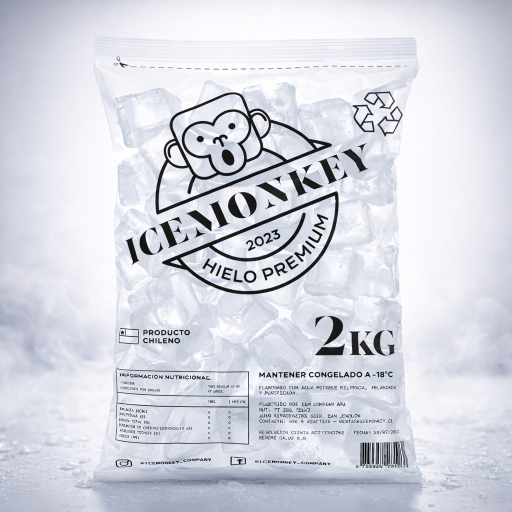 Bolsa Hielo Cubo 2 kg